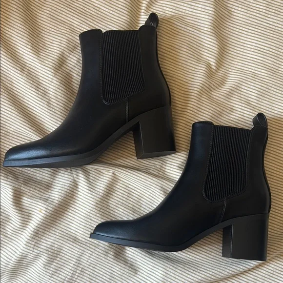 Black Ankle Boots - Picture 2 of 4